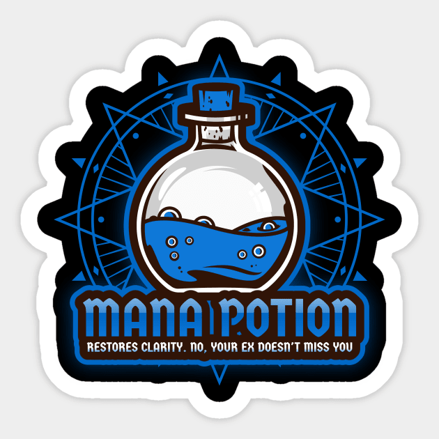 Mana Magical Potion Sticker by OldCamp